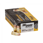 MUNICION SIG SAUER FMJ ELITE BALL CALIBRE .357 SIG, 125 GR, CAJA X 50 (E357B1-50)