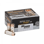 MUNICION SIG SAUER, VCROWN, 357SIG, 125GR VCROWN, CAJA X 20 (E357S1)