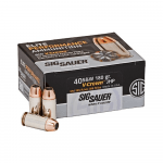 MUNICION SIG SAUER VCROWN, 40SW, 180GR, CAJA X 20 (E40SW2)