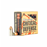 MUNICION HORNADY HP CRITICAL DEFENSE 9X18 MAKAROV, 95 GR, FTX CAJA X 25 (91000)