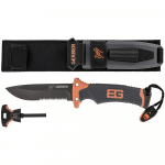CUCHILLO GERBER 31-000751 BG SURVIVAL ULTIMATE FILO PLANO Y ACERRADO HOJA ACERO INOX NEGRO 12.20