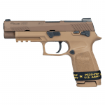PISTOLA SIG SAUER P320, M17, COYOTE, 9MM, 4.7" 17 RD, 2 CACERINAS