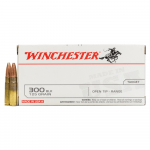 MUNICION WINCHESTER FMJOT USA CALIBRE 300 BLACKOUT, 125 GR, CAJA X 20, USA300BLK
