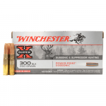 MUNICION WINCHESTER SUBSONICA CALIBRE 300 BLACKOUT, 200 GR, CAJA X 20, X300BLKX