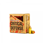 MUNICIÓN HORNADY HP CRITICAL DEFENSE CALIBRE .380 AUTO, 90 GR, FTX, CAJA X 25 (90080)