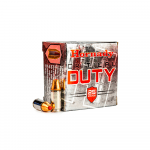 MUNICION HORNADY CRITICAL DUTY, FLEXLOCK, CALIBRE 9MM LUGER+P, 135 GR, CAJA X 25 (90226)