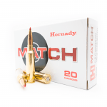MUNICION HORNADY MATCH, ELD, CALIBRE 6.5 CREEDMOOR, 140 GR, CAJA X 20 (81500)