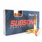 MUNICION HORNADY SUBSONIC, SUB-X, CALIBRE 300 BLK, 190 GR, CAJA X 20 (80877)