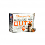MUNICION HORNADY HP CRITICAL DUTY CALIBRE .357 SIG, 135 GR, FlexLock, CAJA X 20 (91296)