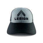 GORRA LEGION, PLOMO, MALLA NEGRA