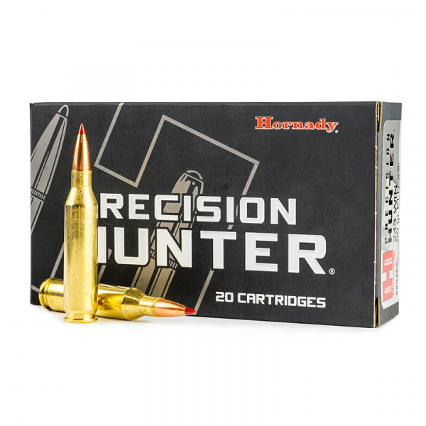 MUNICION HORNADY PRECISION HUNTER, ELD-X, CALIBRE .243 WIN, 90 GR, CAJA X 20 (80462)