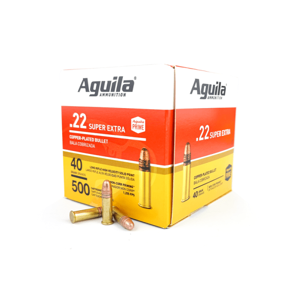 MUNICION AGUILA CALIBRE .22 LR SUPER EXTRA - 40 GR - CAJA x 500 | BULK PACK