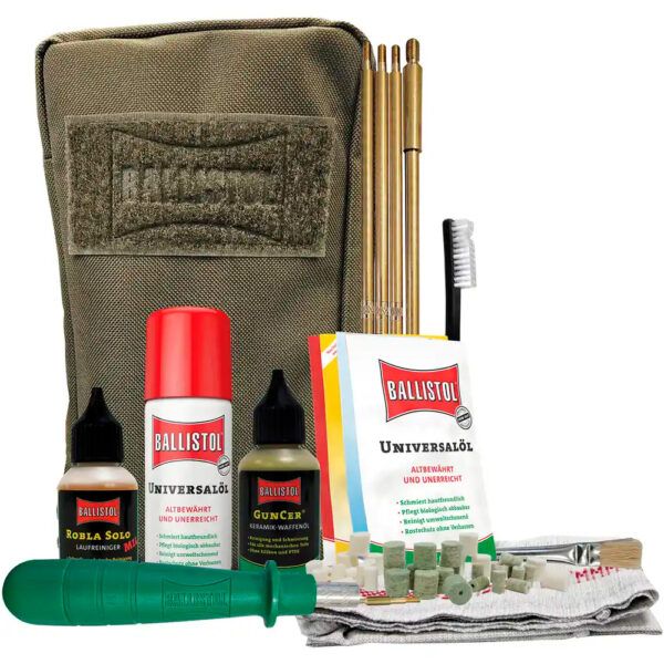 KIT DE LIMPIEZA BALLISTOL, 52 PIEZAS, CAL. 22/308/38/12 GA
